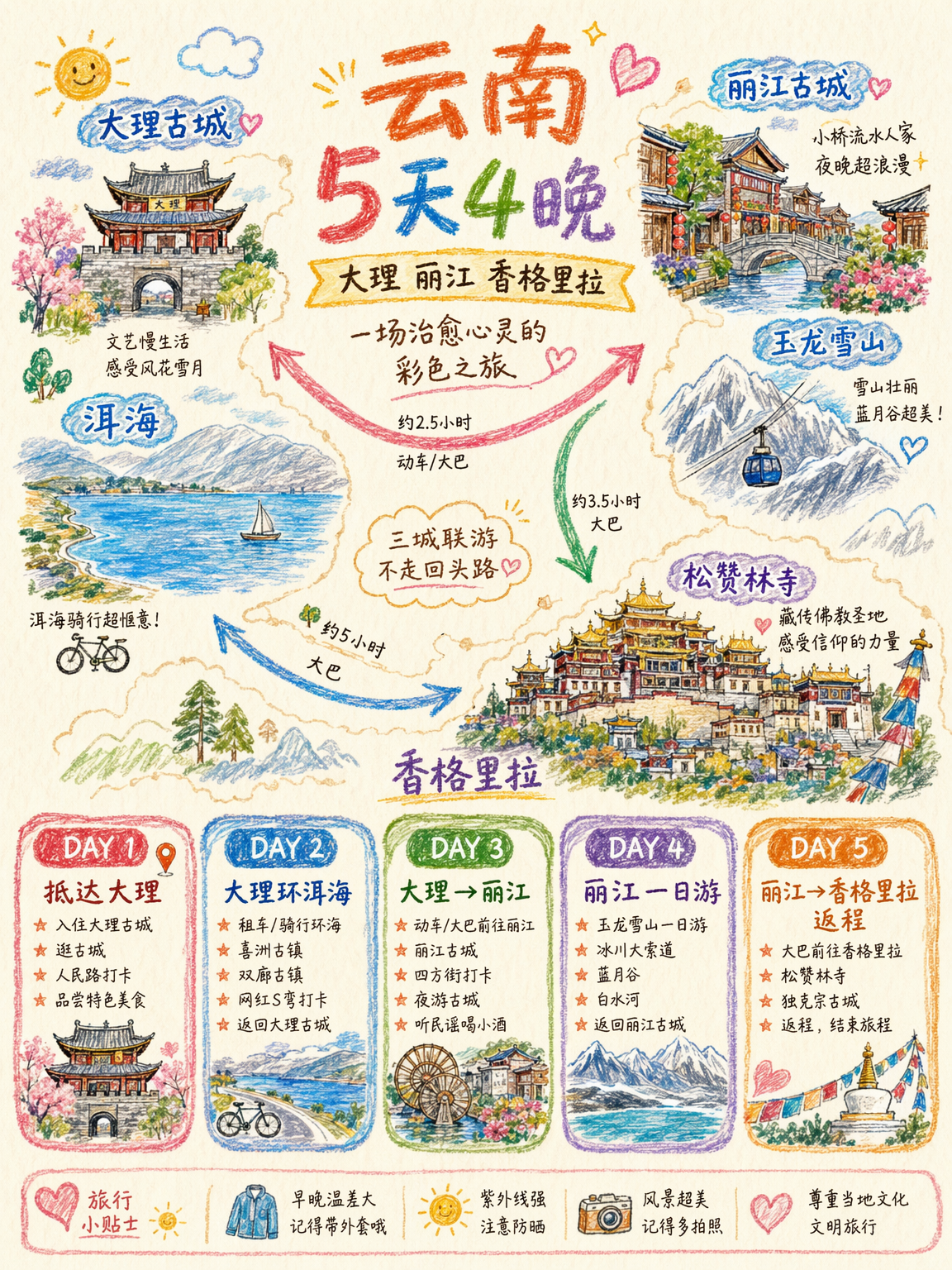 行程总览地图
