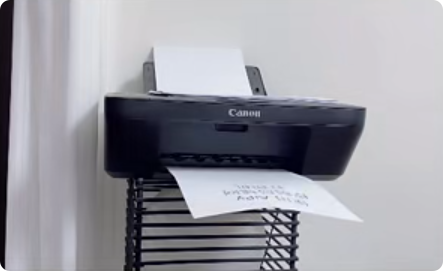 控制局域网打印机示例图