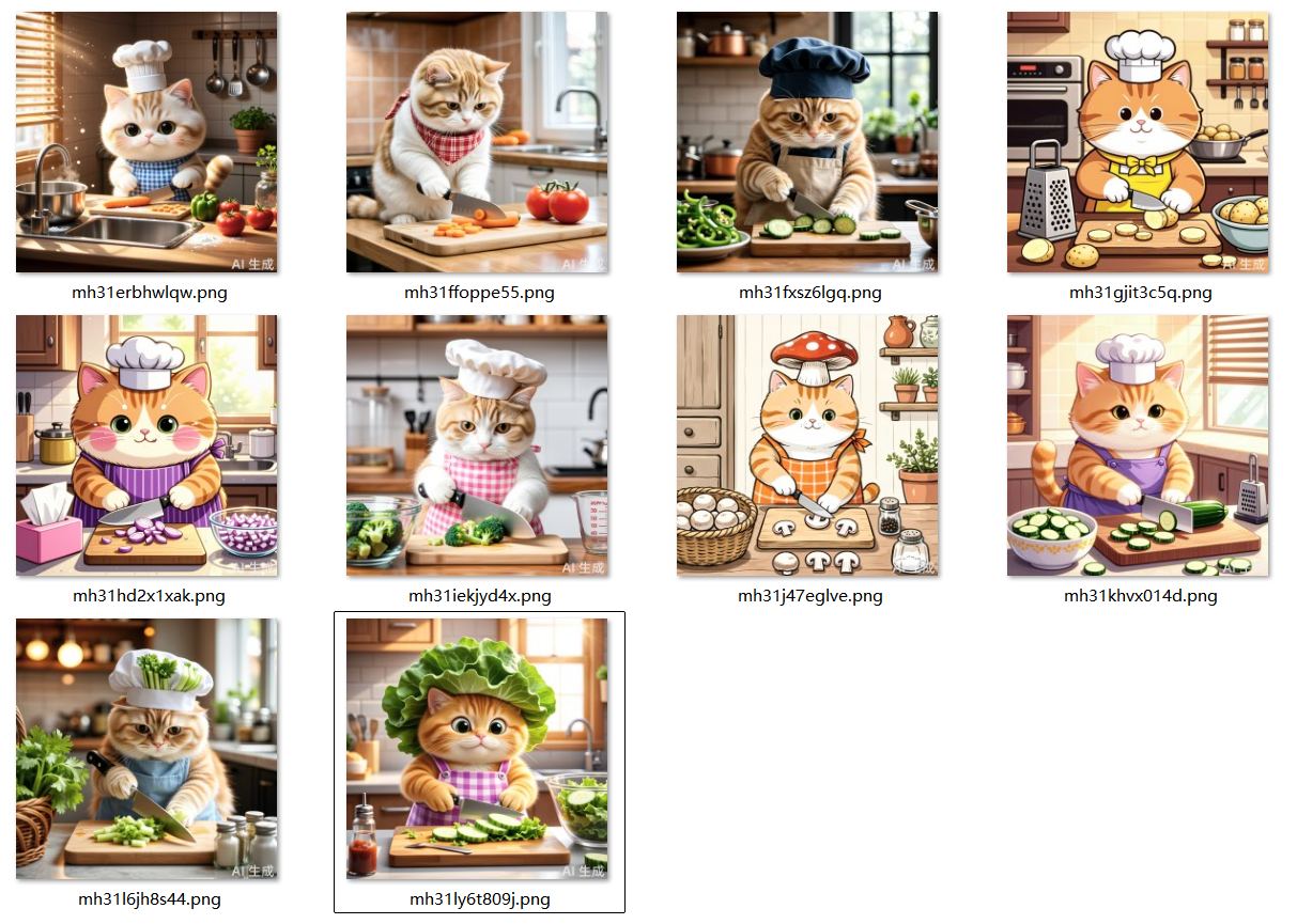 一句话批量生成图片示例图